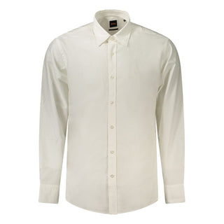 White Cotton Men's Shirt