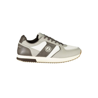 White Polyester Men's Sneaker