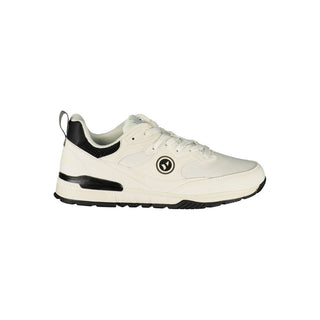 White Polyester Men's Sneaker