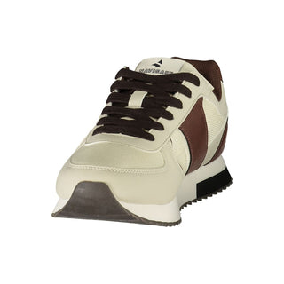 White Polyurethane Men's Sneaker
