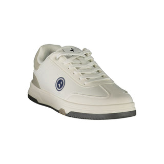 White Polyester Men's Sneaker