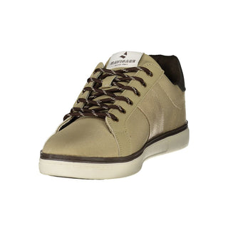 Beige Polyester Men's Sneaker