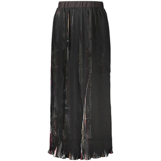 Black Polyester Women's Skirt