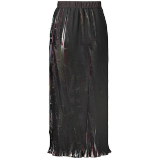 Black Polyester Women's Skirt