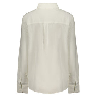 Bianco Viscose Women's Shirt