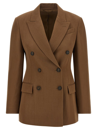 Brown Virgin Wool Blazer