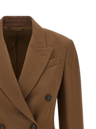 Brown Virgin Wool Blazer