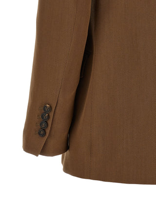 Brown Virgin Wool Blazer