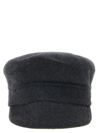 Gray Wool Fatcap Hat