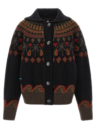 Multicolor Virgin Wool Cardigan