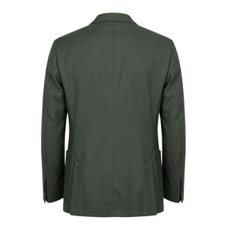 Green Wool Men Jacket