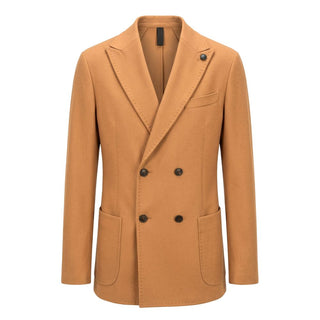 Brown Wool Men Jacket