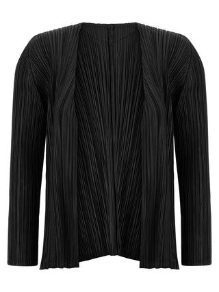 Black Polyester Cardigan