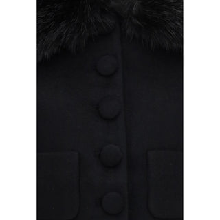 Black Wool Oves Aries Full-Length Jacket