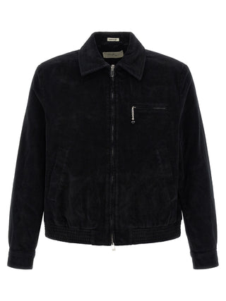 Black Cotton Full-Length Jacket