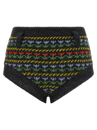 Gray Virgin Wool Bermuda Shorts