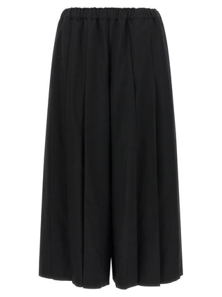 Black Wool Casual Pants