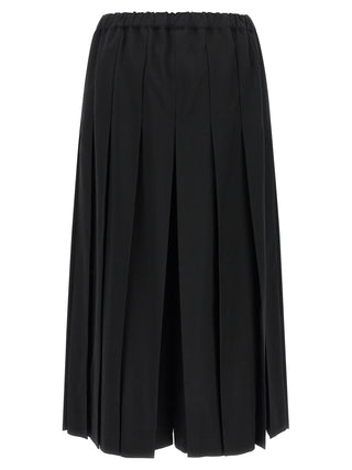 Black Wool Casual Pants