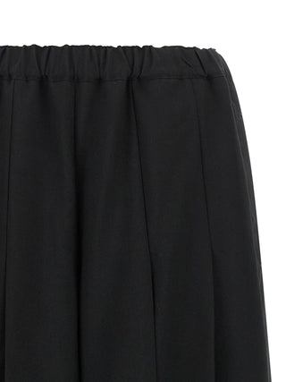 Black Wool Casual Pants