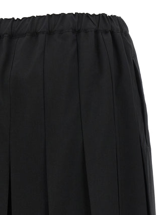 Black Wool Casual Pants