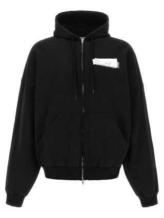 Black Cotton Sweatshirt