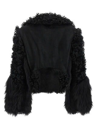 Black Lamb Leather Biker Jacket