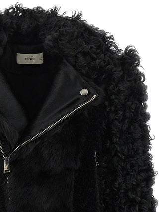 Black Lamb Leather Biker Jacket