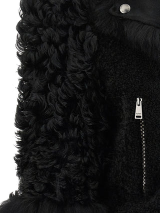 Black Lamb Leather Biker Jacket