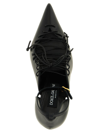 Black Calfskin High Heel Pumps
