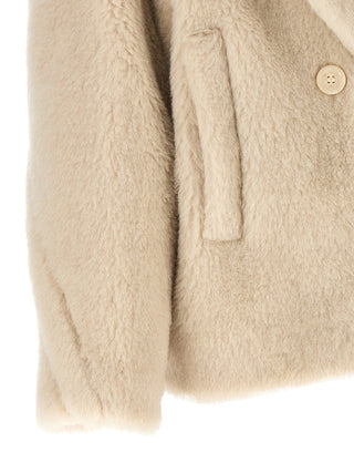 White Alpaca Leather Coat