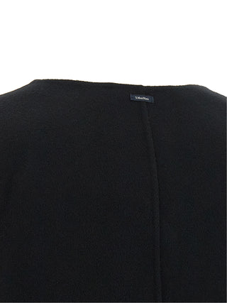 Black Wool Full-Length Jacket