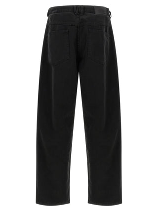Black Cotton Relaxed Fit Jeans