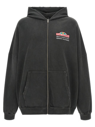 Black Cotton Sweatshirt