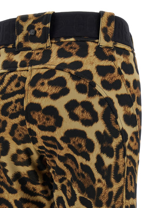 Multicolor Polyester Athletic Pants