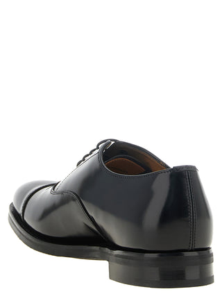 Black Calfskin Oxfords And Derbies