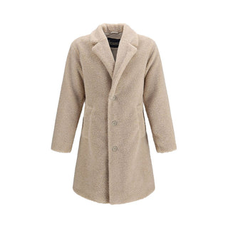 Beige Polyester Coat