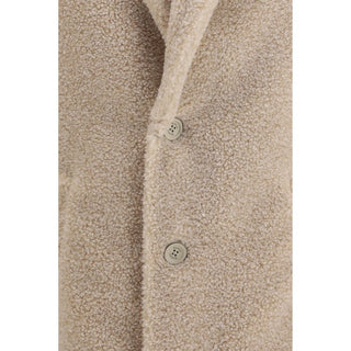 Beige Polyester Coat