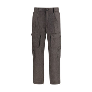 Brown Wool Oves Aries Cargo Pants