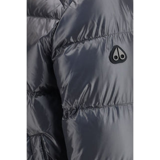 Gray Nylon Bomber