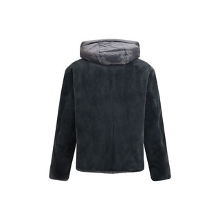 Gray Nylon Shell Jacket