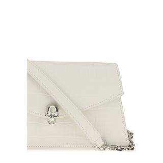 White Calf Leather Bos Taurus Shoulder Bag
