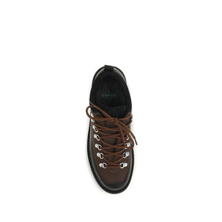 Brown Nylon Athletic Sneakers