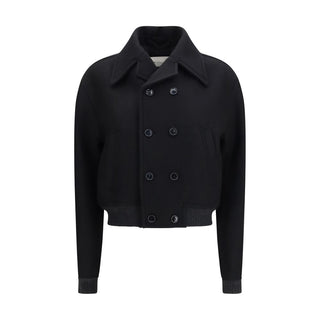 Black Wool Oves Aries Bomber