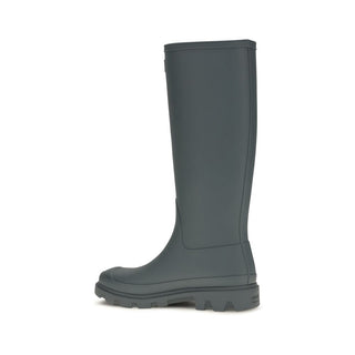 Gray Rubber Rain Boots