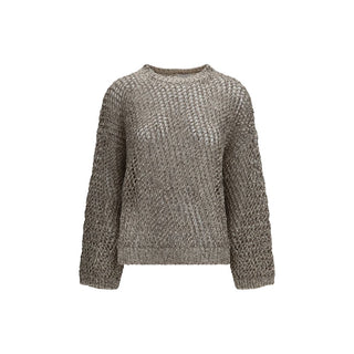 Beige Silk Sweatshirt