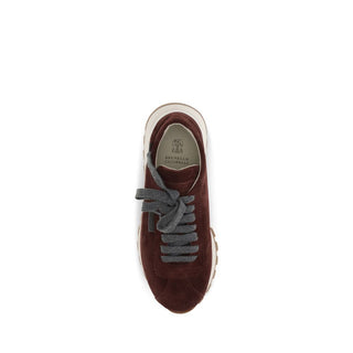 Bordeaux Calf Leather Bos Taurus Athletic Sneakers