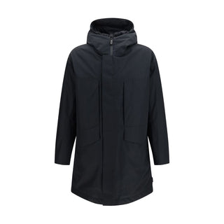 Black Polyester Parka