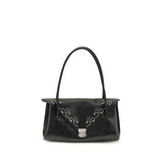 Black Calf Leather Bos Taurus Shoulder Bag