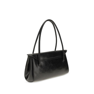 Black Calf Leather Bos Taurus Shoulder Bag