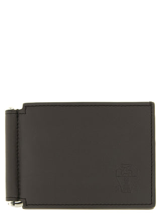 Brown Calfskin Money Clip